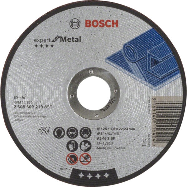 Kotúč korundový Bosch Expert for Metal 125×22