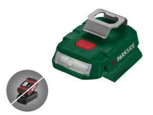 PARKSIDE® Aku USB adaptér s LED svietidlom PAA 20-Li B2 – bez akumulátora