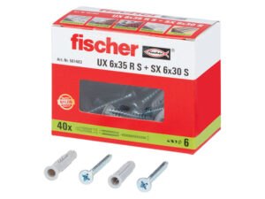 fischer Príchytky (UX 6x35 R + SX 6x30 + skrutky)