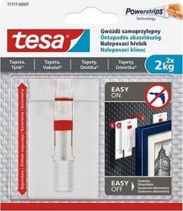 tesa - Nastaviteľný nalepovací háčik na tapety